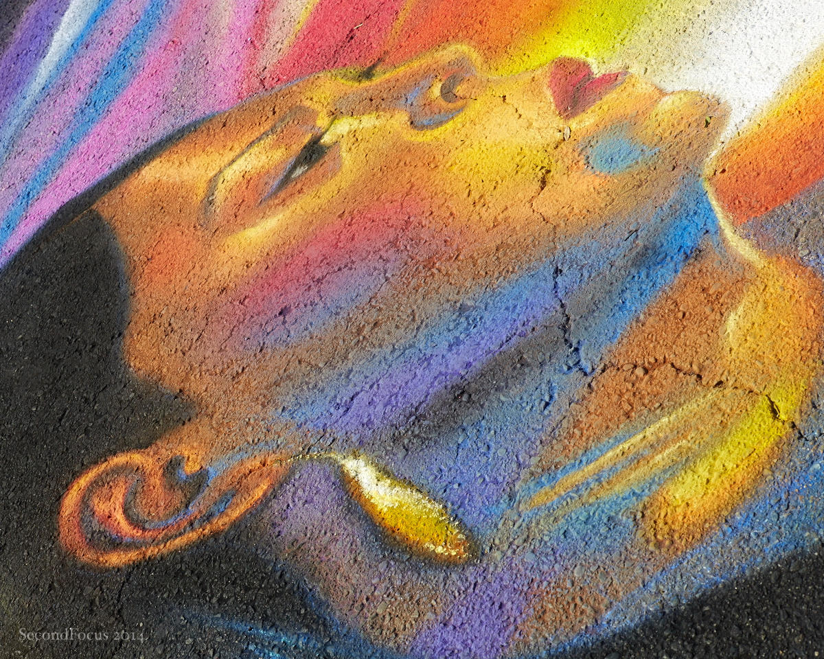 An Other Worldly Glow In Chalk