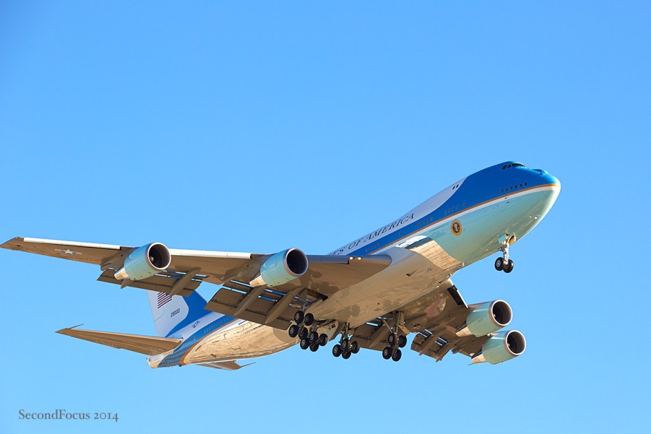 Air Force One Landing In Palm Springs