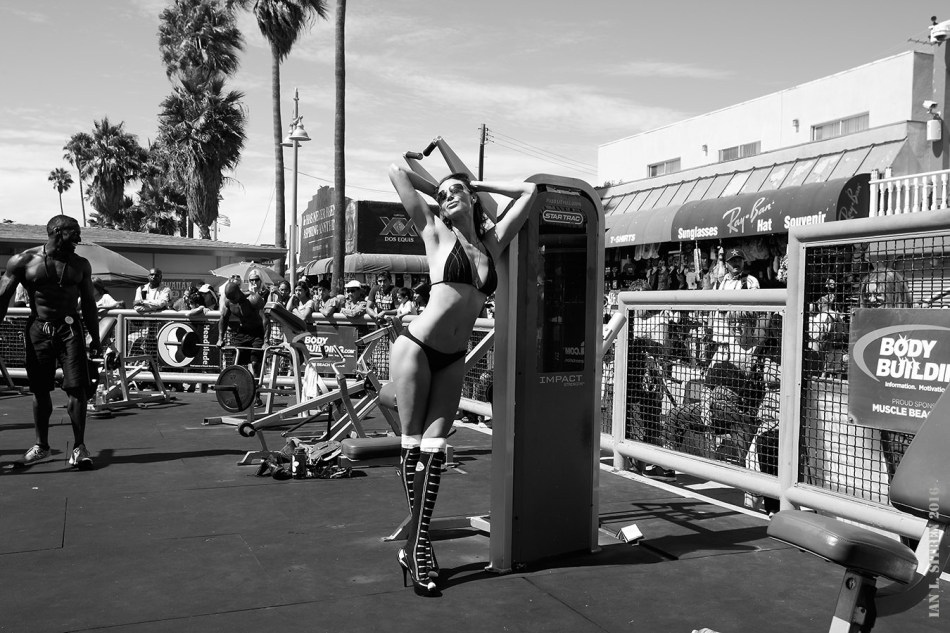 Maria Bertrand In The Pit At Muscle Beach