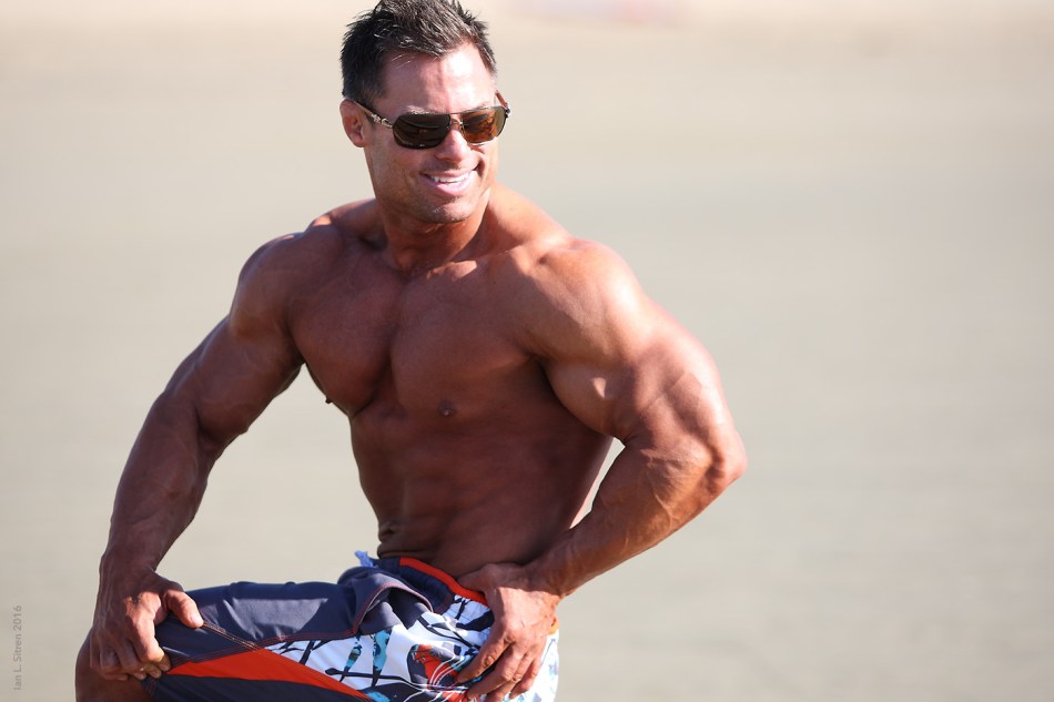 Jake Sawyer on the beach in Marina Del Rey California