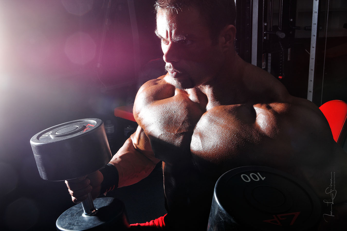 Bodybuilder Daniel Hill